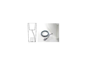 Outdoor Pot ''Stem Element with lighting'' for flowers and plants, Ø 38cm x h65cm
