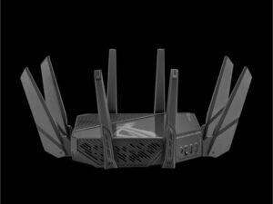 Routers Asus  Wifi 6 802.11ax Quad-band Gigabit Gaming Router ROG GT-AXE16000 Rapture  802.11ax, 1148+4804+4804+48004 Mbit/s, 10/100/1000 Mbit/s, Ethernet LAN (RJ-45) ports 4, MU-MiMO Yes, No mobile broadband, Antenna type External/Internal, 1xUSB 3.2, 1x USB 2.0