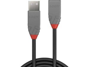 Cablu Lindy 0.5m USB 2.0 Type A Ext Anth