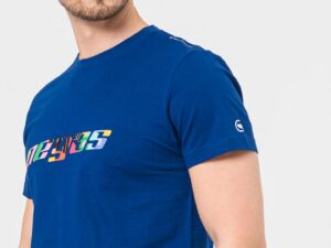 TRICOU  LOGO MULTICOLOR BARBATI   ROYAL