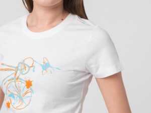 TSHIRT CASUAL F BICICLETA COLOR WHITE-M