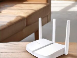 ROUTER MERCUSYS wireless 300Mbps, 1 x 10/100Mbps WAN, 3 x 10/100Mbps LAN, 3 x antene externe "MW306R" (timbru verde 0.8 lei)