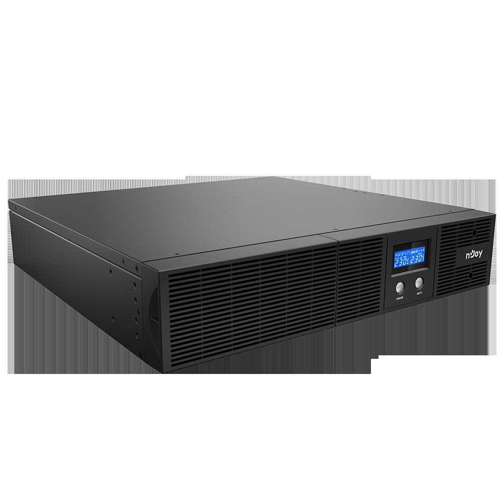 UPS NJOY, "Argus 2200", Line Int. cu sinusoida pura cu management, rack, 2200VA/1320W, AVR, IEC x 4, 2 x baterie 12V/9Ah, display LCD, back-up 1 - 10 min., "PWUP-LI220AG-CG01B" (timbru verde 11 lei) - Image 2