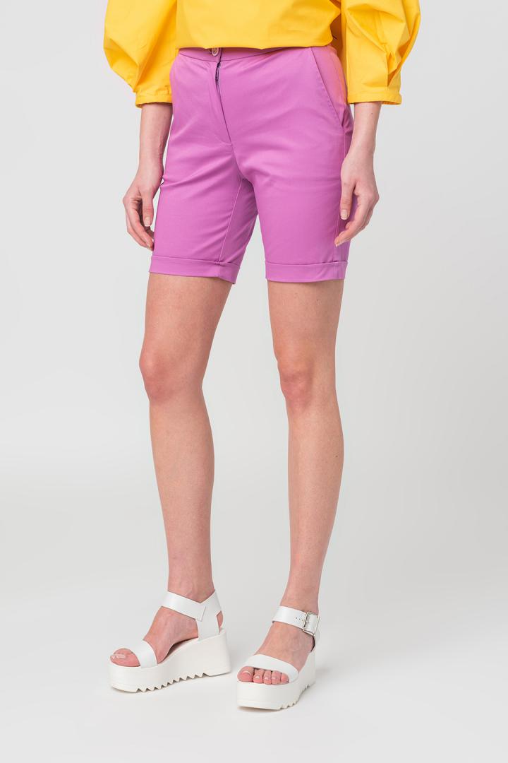 PANTALONI SCURT CASUAL FEMEI LILA S - Image 2