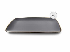 SET 6 PLATOURI CERAMICA 32x20 CM,CALYPSO
