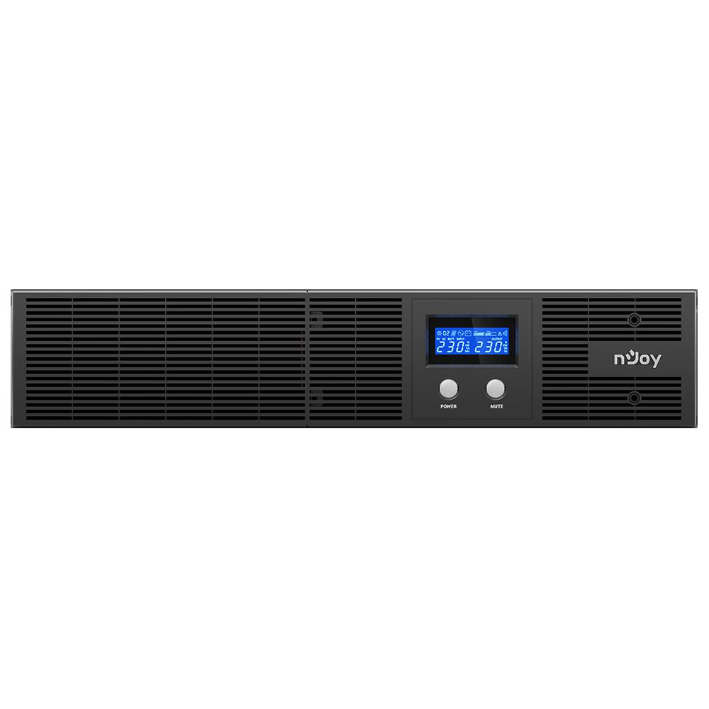 UPS NJOY, "Argus 2200", Line Int. cu sinusoida pura cu management, rack, 2200VA/1320W, AVR, IEC x 4, 2 x baterie 12V/9Ah, display LCD, back-up 1 - 10 min., "PWUP-LI220AG-CG01B" (timbru verde 11 lei) - Image 3