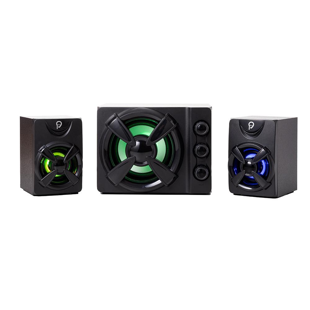 BOXE SPACER Gaming 2.1, RMS: 11W (2 x 3W + 5W), control volum, bass si inalte, subwoofer lemn MDF, 3 x LED, USB power, black, "SPB-THUNDER" (timbru verde 2.00 lei) 43501938 - Image 3