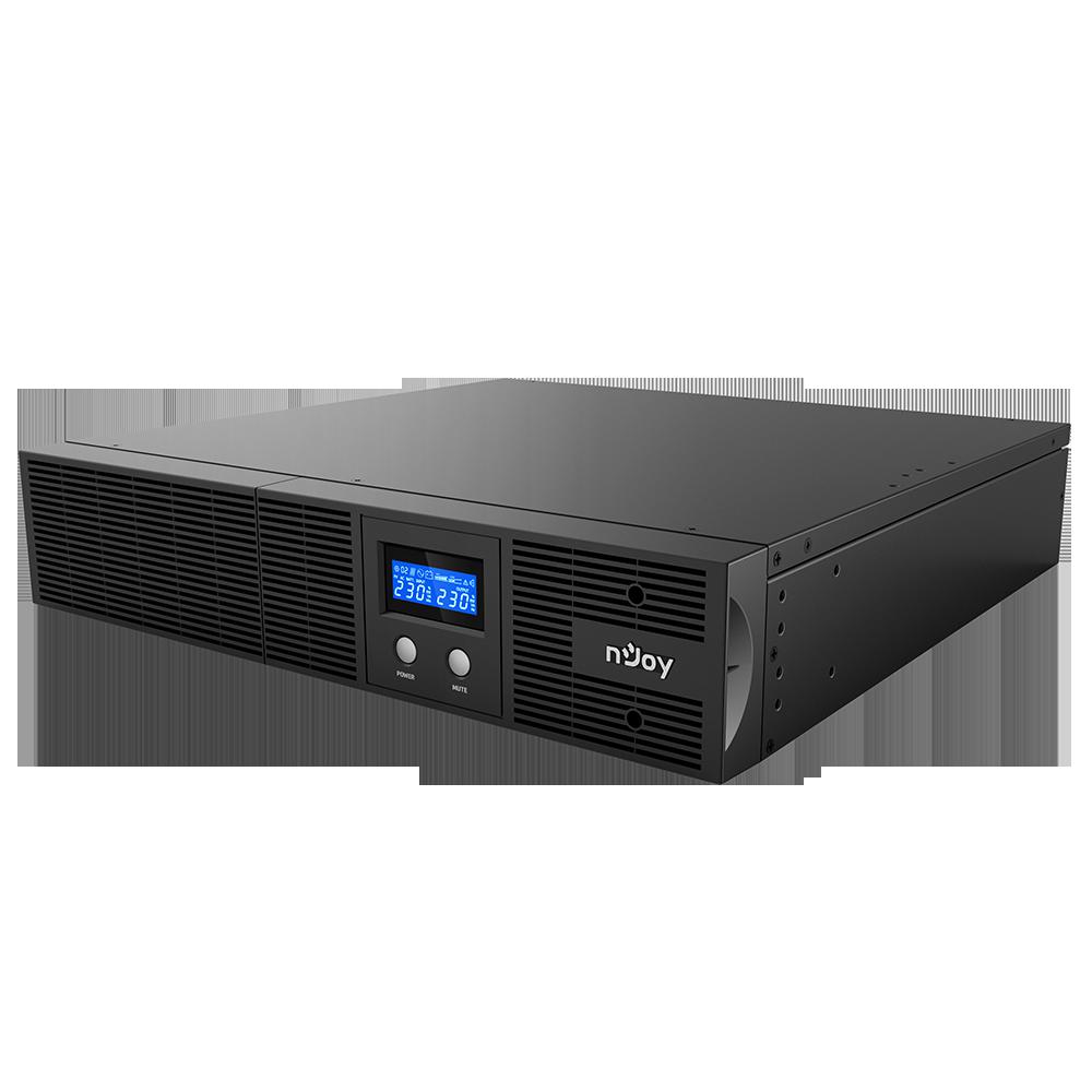 UPS NJOY, "Argus 2200", Line Int. cu sinusoida pura cu management, rack, 2200VA/1320W, AVR, IEC x 4, 2 x baterie 12V/9Ah, display LCD, back-up 1 - 10 min., "PWUP-LI220AG-CG01B" (timbru verde 11 lei) - Image 4