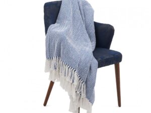 CUVERTURA PLED 160X200 CM ZIG BLUE