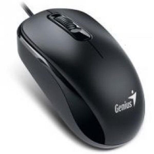 MOUSE Genius, "DX-110 PS2", PC sau NB, cu fir, *PS2*, optic, 1000 dpi, butoane/scroll 3/1, , negru, "31010116106" (timbru verde 0.18 lei)