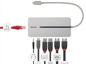I/O DOCKING STATION USB-C/MINI DUAL 4K 43360 LINDY