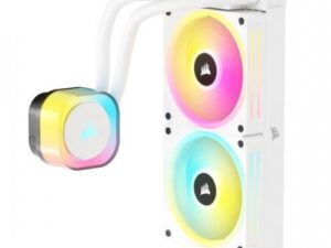 Cooler Corsair "iCUE LINK H100i RGB", skt universal, racire cu lichid, ventilator 120 mm x 2, 2400 rpm, iluminat RGB, "CW-9061005-WW" (timbru verde 2 lei)