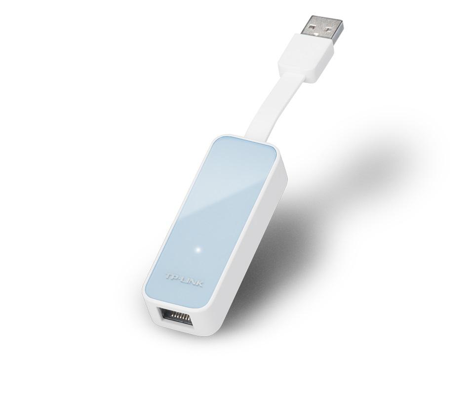 ADAPTOR RETEA TP-LINK , extern, USB 2.0, port RJ-45, 100 Mbps, "UE200" (timbru verde 0.18 lei)