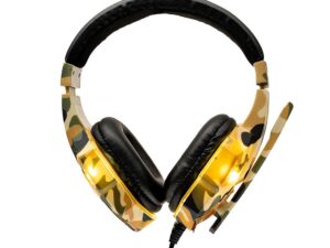 Casti cu micr. Spacer Gaming, camo, fir