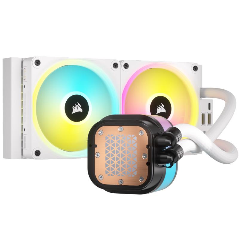 Cooler Corsair "iCUE LINK H100i RGB", skt universal, racire cu lichid, ventilator 120 mm x 2, 2400 rpm, iluminat RGB, "CW-9061005-WW" (timbru verde 2 lei) - Image 2