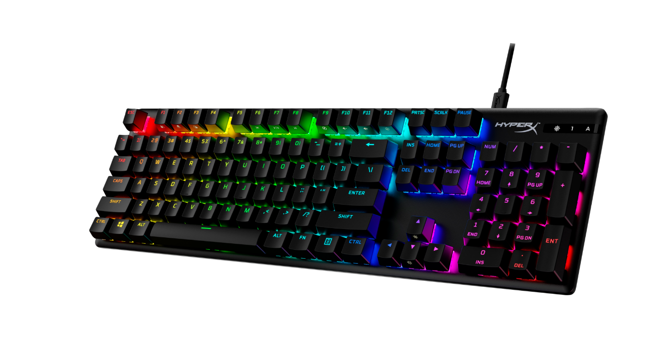 HyperX Alloy Origins PBT HX Aqua Mechanical Gaming Keyboard - Image 2