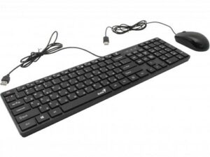 Kit Genius Slimstar C126 cu fir, negru