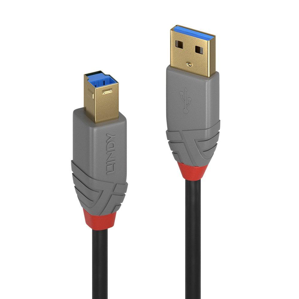 Cablu Lindy 5m USB 3.0 Typ A to B, Anthr - Image 2