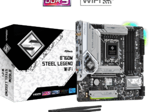 ASRock Mainboard B760M Steel Legend WiFi - M-ATX - LGA 1700 - Intel B760