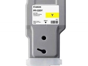 Cartus Cerneala Original Canon Yellow, PFI-320Y, pentru IPF TM-200|TM-205|TM-300|TM-305, 300ml, (timbru verde 0.15 lei),NOPP, "2893C001AA"