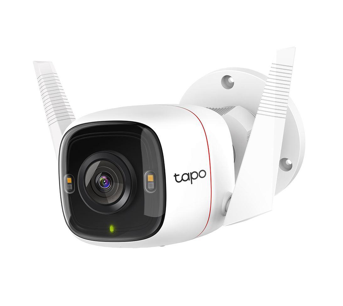 CAMERA IP Exterior TP-LINK , 2K QHD 2560x1440, IP66, dist. IR 30 m, tip lentila fixa 4 mm, 4 Mpx, RJ-45 + wireless, microfon, carcasa plastic, slot SD card da, "Tapo C320WS" (timbru verde 0.8 lei)