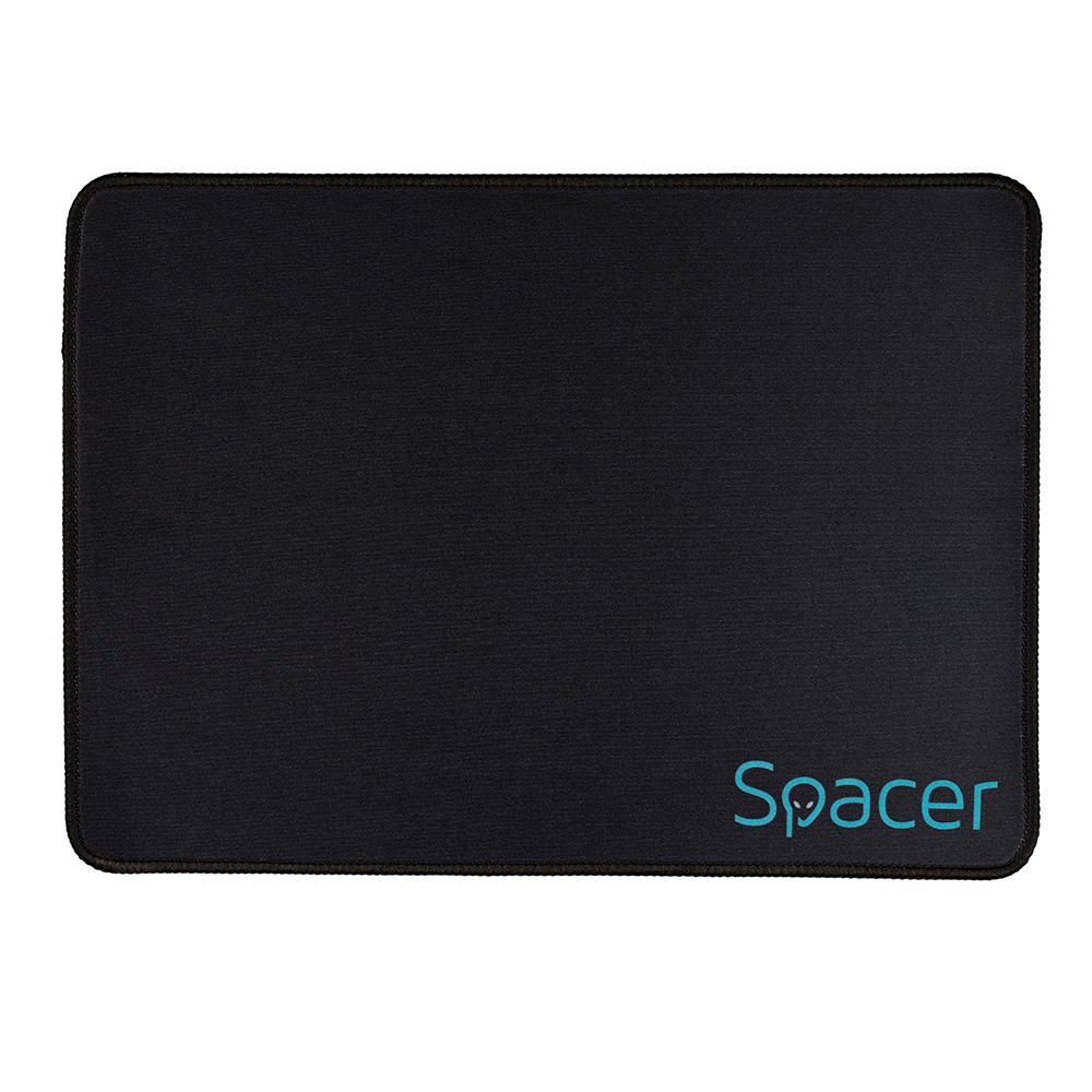 MousePAD SPACER gaming, cauciuc si material textil, 450 x 400 x 3 mm, negru "SP-PAD-GAME-L"/ 46500607 - Image 2