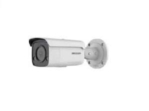 CAMERA IP Hikvision, bullet pt. interior | exterior, dist. IR 60 m,  tip lentila fixa 2.8 mm, 2 Mpx, PoE, slot SD card, "DS-2CD2T27G2-L28C"  (timbru verde 0.8 lei)