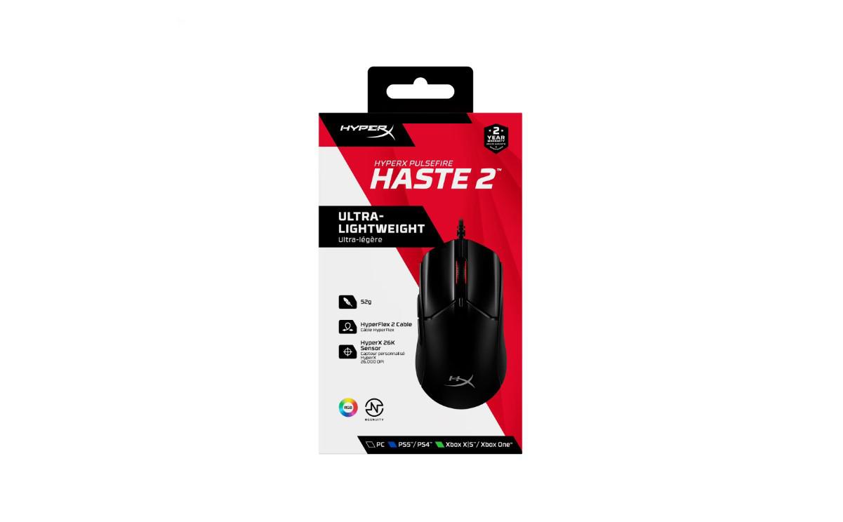 HP HyperX Pulsefire Haste 2 Wired Black - Image 3