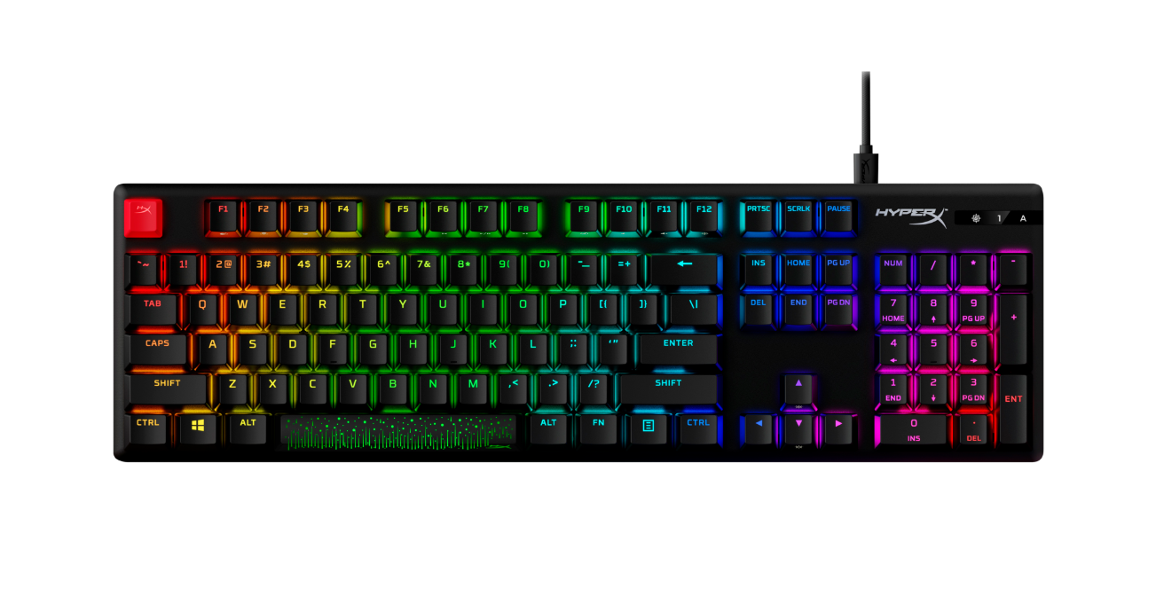 HyperX Alloy Origins PBT HX Aqua Mechanical Gaming Keyboard