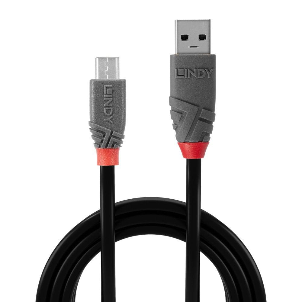 Cablu Lindy 2m USB 2.0 Type A - MicroUSB - Image 3