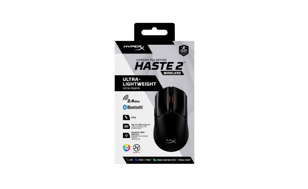Computer mouse HyperX MOUSE USB OPTICAL WRL/PULSEFIRE HASTE 2 BLACK - Image 3