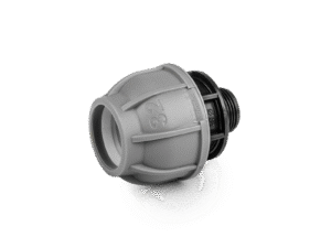 PN10 Connector 32mm / 3/4" male for PE pipes