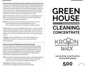 Polycarbonate cleaner Krooon with wax