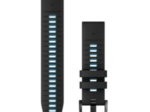 Garmin Quickfit 22 mm Watch Band, Black/Cirrus Blue