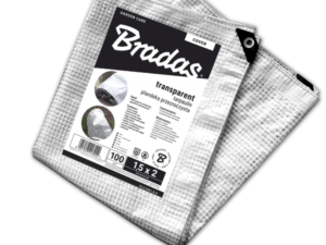 Reinforced tarpaulin LENO CRISTAL 10 x 15m 100g transparent