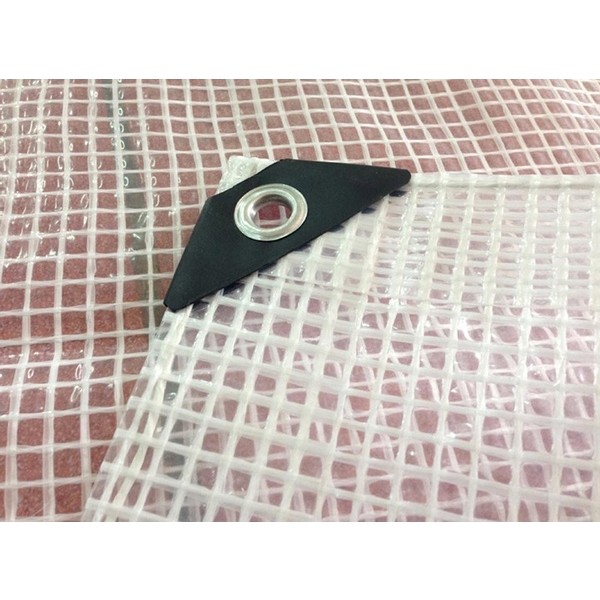 Reinforced tarpaulin LENO CRISTAL 10 x 15m 100g transparent - Image 2