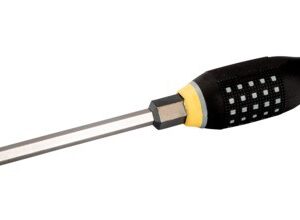 Screwdriver ERGO™ slotted with 14mm hex shank 1.6x8.0x175mm flat