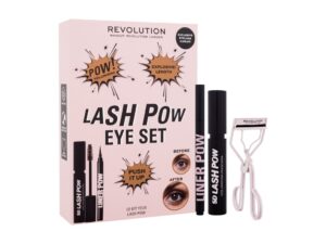 Set Makeup Revolution: Pow, Gel Pencil Eyeliner, Black, 3 ml + Pow, Volum, Mascara, Black, 14 ml
