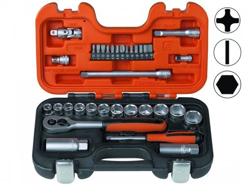 Socket set 1/4"+3/8" 33pcs, Dynamic-Drive profile