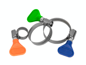 Stainless zebra hose clamp 30-45mm with butterfly key