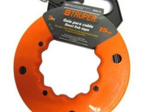 Steel fish tape on reel 15m Truper®