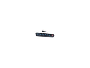 Techly Power Strip 6 Sockets Black with VDE Plug IUPS-PCP-6V