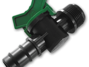 Valve, 3/4" male thread, 20mm hose barb