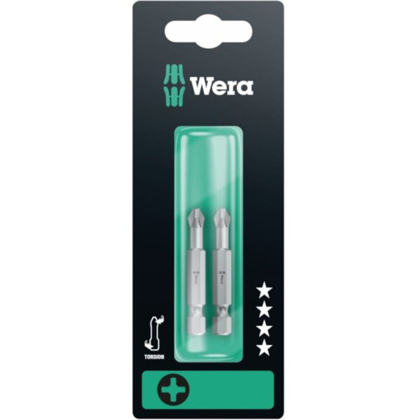 Wera 851/4 TZ torsion bits PH 1 x 50mm, 2pcs