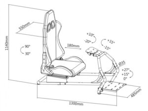 White Shark RSC-303 King of Speed Racing simulation cockpit