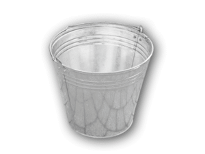Zinc plated bucket 7L