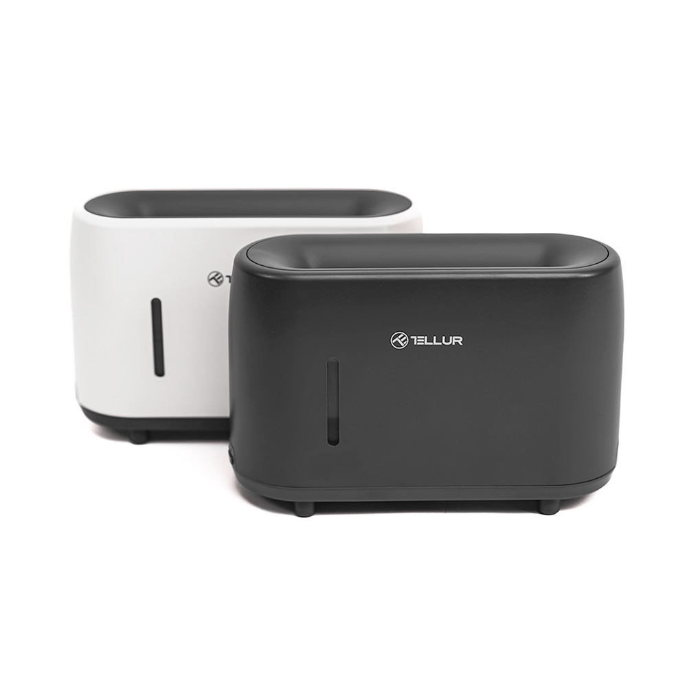 Tellur Flame aroma diffuser 240ml, 12 hours, remote control, grey - Image 3