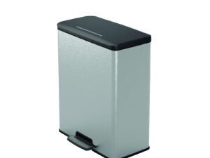 Pedāļspainis metalizēts Deco Bin 65L sudraba