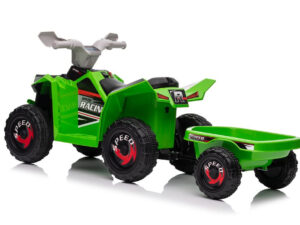 XMX630T Green Battery Quad Bike With Trailer