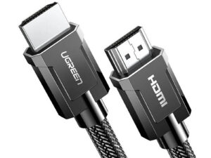 CABLU video Ugreen, "HD135" HDMI (T) la HDMI (T), HDMI 2.1, 8K la 60Hz, lungime 2m, braided, aliaj zinc, gri "70321" (timbru verde 0.08 lei) - 6957303873210
